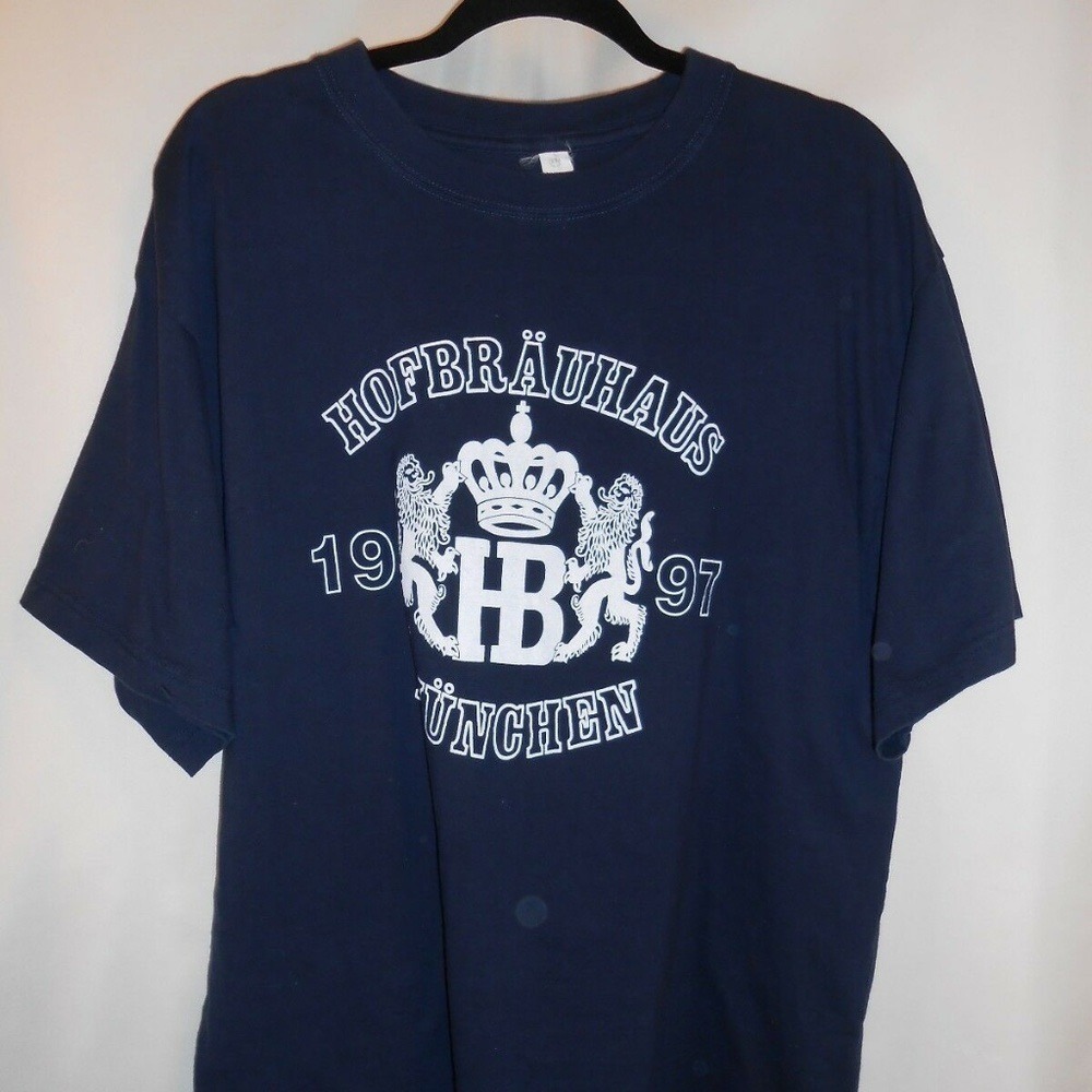 Mens‎ 1997 HOFBRAUHAUS MUNCHEN BEER XXL Graphic T-Shirt